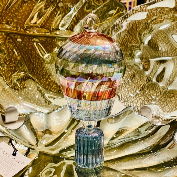 blown glass handmade Holiday Hand Blown Christmas Ornaments From